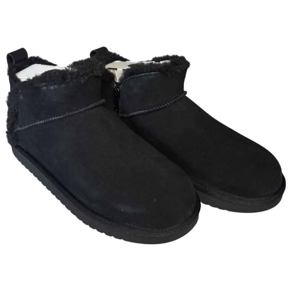 Koolaburra by UGG Kids Koola Ultra Mini Boot Black Suede Girls Size 4 Women's 6
